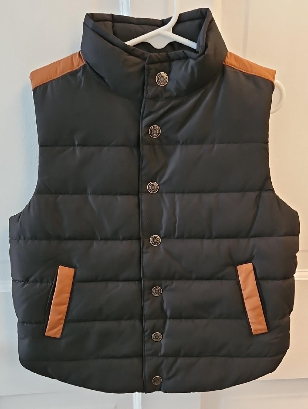 Janie and Jack Navy and Cream Sherpa-Lined Jacket